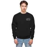 I LOVE IT WHEN HOT GUYS CRY Embroidered Unisex Fleece Sweatshirt